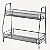 PRATELEIRA ORGANIZADORA DUPLA METAL 32X17X33CM - CLINK - Imagem 4