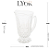 JARRA DE VIDRO 1,25L DIAMANTE 23X16CM - LYOR - Imagem 5