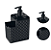 PORTA DETERGENTE COM SUPORTE PARA ESPONJA COM DISPENSER RATTAN PRETO - ARQPLAST - Imagem 4
