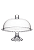 PRATO PARA BOLO COM PÉ E TAMPA DIAMOND EM CRISTAL 31CM - LYOR - Imagem 2