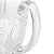 JARRA DE CRISTAL PALM TREE TRANSPARENTE 1,4L - WOLFF - Imagem 4