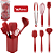 JOGO DE UTENSÍLIOS IVORY VERMELHO - WELLMIX - Imagem 1