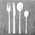 FAQUEIRO 16 PECAS DE ACO INOX ATHENAS - LYOR - Imagem 2