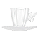CONJUNTO 4 XÍCARAS DE CAFÉ DE VIDRO COM PIRES BUTTERFLY 80ML - WOLFF - Imagem 3