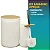 KIT 2 PECAS BANHEIRO BRANCO PLASTICO PP E BAMBU 19CM - CLINK - Imagem 2