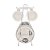 CONJUNTO 6 XICARAS CAFE PORCELANA COM PIRES E SUPORTE VERSA PRATA/BRANCO 90ML- WOLFF - Imagem 3