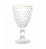 TAÇA DE VIDRO PARA ÁGUA BICO DE ABACAXI COM FIO DE OURO 325ML - LYOR - Imagem 1