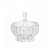POTICHE DE CRISTAL COM TAMPA GENEVA 11X11CM - WOLFF - Imagem 2