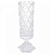 VASO DE CRISTAL COM PÉ DELI DIAMOND 41X12CM - LYOR - Imagem 3