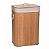 CESTO PARA LAVANDERIA DE BAMBU COM TAMPA NATURAL 57X40X30CM - LYOR - Imagem 3