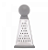 RALADOR DE AÇO INOX 4 FACES COM CABO CINZA 15X7CM - LYOR - Imagem 2