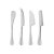CONJUNTO 4 FACAS PARA QUEIJO DE ACO INOX POSITANO COM CAIXA DISPLAY - LYOR - Imagem 1