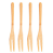 CONJUNTO 4 GARFOS PARA PETISCO DE BAMBU 18CM - LYOR - Imagem 2