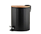 LIXEIRA DE METAL COM TAMPA DE BAMBU E PEDAL 5L - CLINK - Imagem 6
