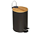 LIXEIRA DE METAL COM TAMPA DE BAMBU E PEDAL 5L - CLINK - Imagem 4