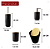 KIT REDONDO DE BANHEIRO LUXO 4 PEÇAS TAMPA EM BAMBU - FLASHGOODS - Imagem 2