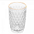COPO ALTO DE VIDRO COM FIO DE OURO BICO DE ABACAXI 330ML - LYOR - Imagem 3