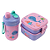 KIT LANCHE INFANTIL GARRAFA 600ML E MARMITAS DUPLA 300 E 500ML - CLINK - Imagem 4