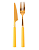 ESTOJO PORTÁTIL COM 1 FACA E 1 GARFO DE AÇO INOX DOURADO - CLINK - Imagem 2