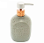 PORTA SABONETE LÍQUIDO DE CERÂMICA GRANILITE BATH CINZA 430ML - LYOR - Imagem 2