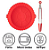 KIT FORMA REDONDA DE SILICONE 21CM PARA FRITADEIRA ELÉTRICA E PEGADOR DE AÇO INOX E SILICONE 18CM - CLINK - Imagem 3