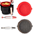 KIT FORMA REDONDA DE SILICONE 21CM PARA FRITADEIRA ELÉTRICA E PEGADOR DE AÇO INOX E SILICONE 18CM - CLINK - Imagem 1