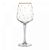 CONJUNTO 2 TAÇAS DE VIDRO PARA VINHO BALSS FIO DE OURO 350ML - WOLFF - Imagem 4