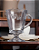 TAÇA DE VIDRO PARA CAPPUCCINO LINES BUTTERFLY 240ML - WOLFF - Imagem 1