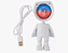 LUMINÁRIA ASTRONAUTA DE LED USB LUMINÁRIA ROBÔ 360º 13X6CM - C3B - Imagem 3