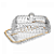MANTEGUEIRA DE CRISTAL COM FIO DE OURO IMPERATRIZ 16X8CM - WOLFF - Imagem 3