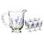 CONJUNTO JARRA COM 6 TACAS DE CRISTAL DE CHUMBO LAVANDA - LYOR - Imagem 1
