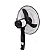 VENTILADOR PEDESTAL 3 HELICES EM CASA TEM PRETO COLUNA 1.22M - EM CASA TEM - Imagem 2