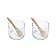KIT COM 2 MOLHEIRAS DE VIDRO COM COLHERES DE BAMBU 6X5CM - LYOR - Imagem 3