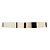 RELOGIO DE PAREDE EM PLASTICO BRANCO COM DOURADO 30,5cm x 4,3cm - LYOR - Imagem 3