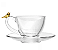 KIT 4 XÍCARAS DE CAFÉ COM PIRES DE CRISTAL ECOLÓGICO GOLDEN BIRD 80ML - WOLFF - Imagem 3