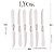 CONJUNTO 6 FACAS PARA CHURRASCO AÇO INOX - LYOR - Imagem 5