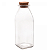 PORTA MANTIMENTO DE VIDRO COM TAMPA DE ROLHA 210ML - LYOR - Imagem 1