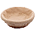CESTA REDONDA DE RATTAN COM FORRO DE TECIDO 21CM - LYOR - Imagem 1