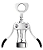SACA ROLHAS DE AÇO INOX 18CM - CLINK - Imagem 2
