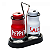 CONJUNTO 3 PEÇAS SALEIRO E PIMENTEIRO DE VIDRO COM SUPORTE EM METAL 130ML - WOLFF - Imagem 2