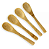 KIT 4 MINI COLHERES DE BAMBU 9,5CM - CLINK - Imagem 1