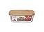 POTE DE VIDRO HERMÉTICO COM TAMPA DE BAMBU RETANGULAR 600ML - WELLMIX - Imagem 1