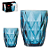 CJ 2 COPOS VIDRO DIAMOND AZUL 270ML - WELLMIX - Imagem 1