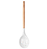 COLHER DE SILICONE VAZADA COM CABO DE MADEIRA CONFEITO 31X6CM - CLINK - Imagem 1