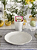 PRATO DE CERÂMICA  DE SOBREMESA COUP ORGANIC GRAY 21CM - ALLEANZA - Imagem 1