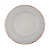 PRATO PARA SOBREMESA DE CERAMICA LINEAR CINZA 20CM - LYOR - Imagem 1