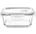 POTE HERMÉTICO QUADRADO DE VIDRO 525ML - FLASHGOODS - Imagem 1