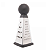 MINI RALADOR DE AÇO INOX 3 FACES COM CABO PRETO 7X7CM - LYOR - Imagem 1