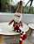 PAPAI NOEL DECORATIVO SENTADO VERMELHO E BEGE 45CM - FLORARTE - Imagem 1