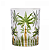 COPO BAIXO DE CRISTAL ECOLÓGICO PALM TREE HANDPAINT 340ML - WOLFF - Imagem 3